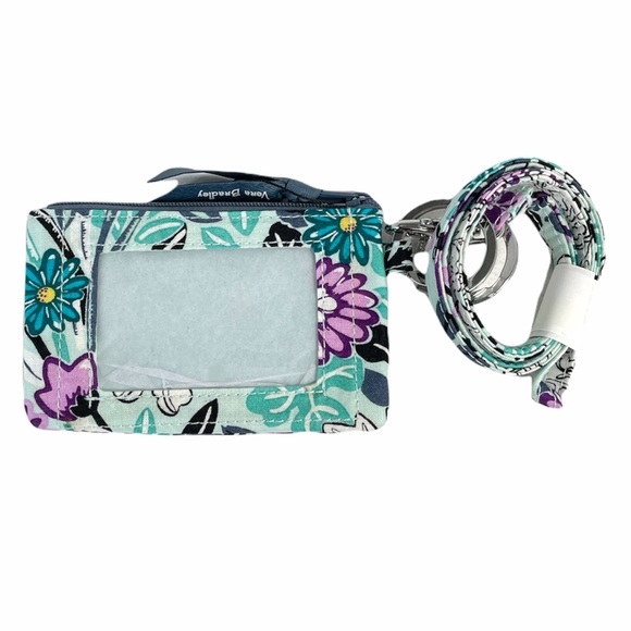 Vera Bradley Penelope’s Garden Up Zip ID & Lanyard - Picture 2 of 6